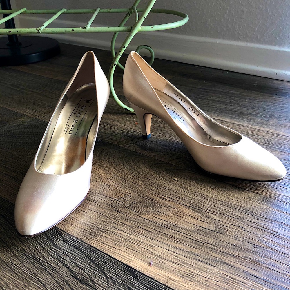 Bruno Magli Satin Heels